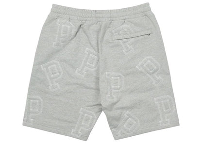 Palace Multi P Sweat Shorts Grey Marl