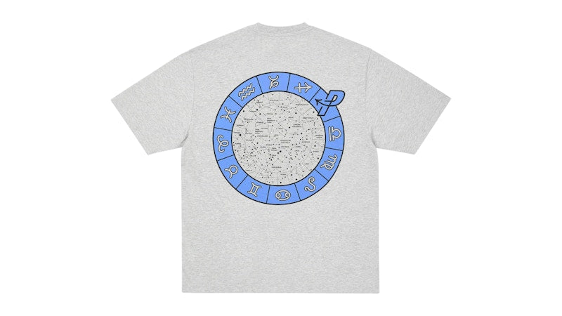 Palace Navigation T-Shirt Grey Marl