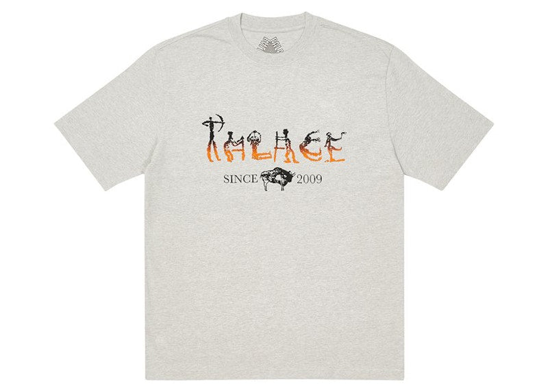 Palace Nein Electricity T-shirt Grey Marl