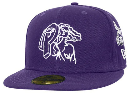 Palace New Era P-Statue 59Fifty Hat Purple