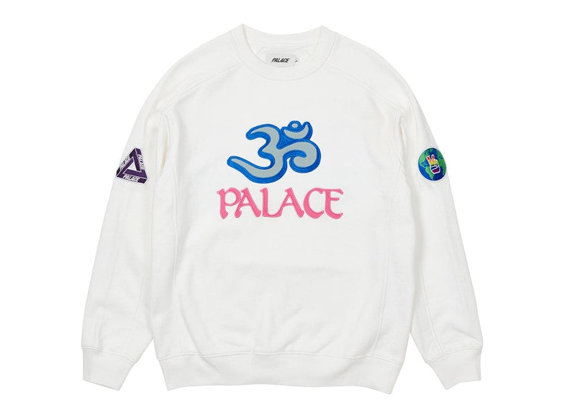 Palace OM Crew White