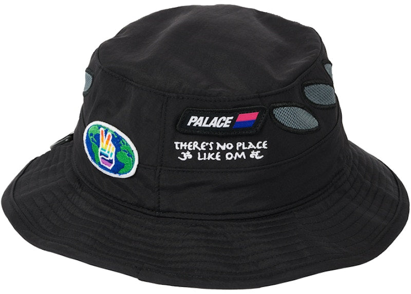 Palace OM Shell Bucket Hat Black