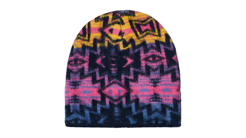 Palace Olde English Furry Nein Cuff Beanie Navajo Blue