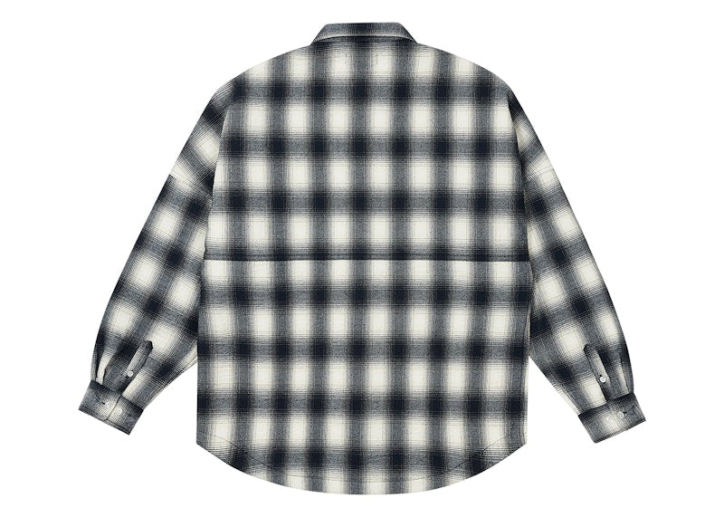 Palace Ombre Flannel Shirt Navy