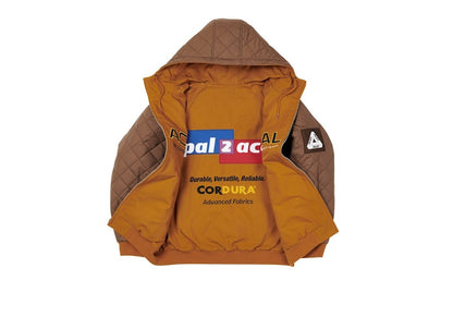 Palace One 2 One Reversible Jacket Brown