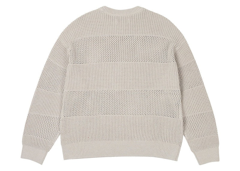 Palace Open Stripe Knit Grey
