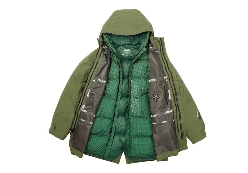 Palace Optical 2-In-1 Gore-Tex Parka Olive/Optical Green