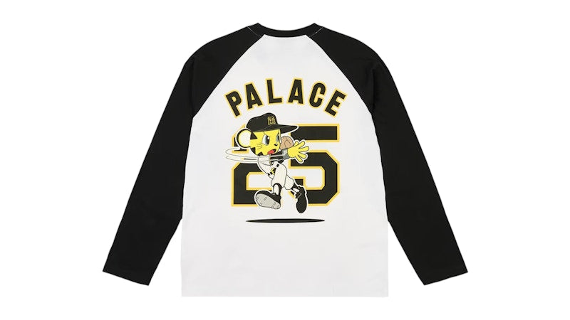 Palace Osaka Exclusive Hanshin Tigers Raglan L/S Tee Black/White
