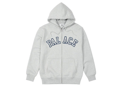 Palace Outline Arch Zip Hood Grey Marl