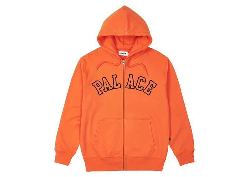 Palace Outline Arch Zip Hood Tiger Orange