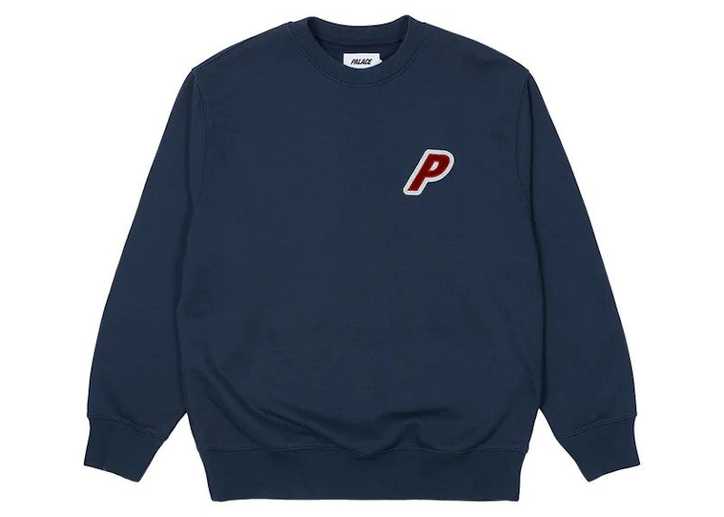 Palace P-3 Applique Crew Navy