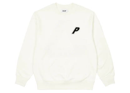 Palace P-3 Applique Crew White