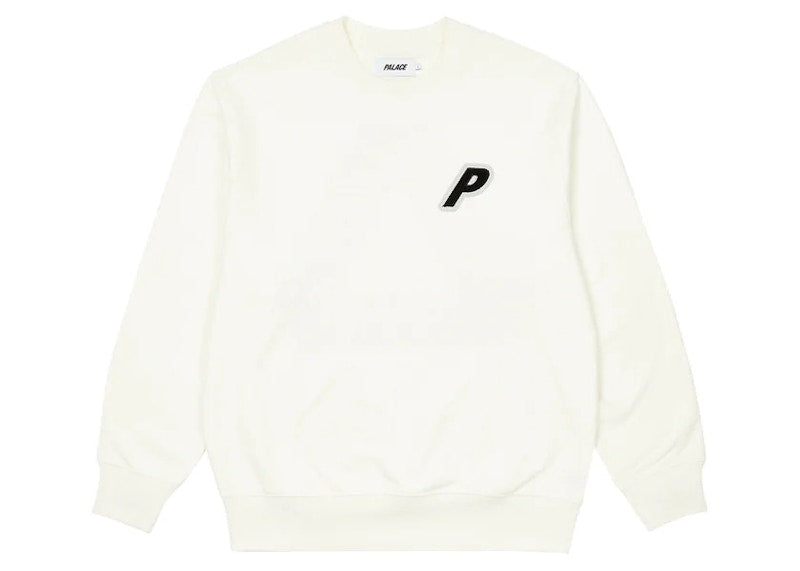 Palace P-3 Applique Crew White