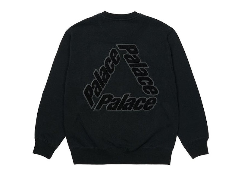 Palace P-3 Chenille Crew Black