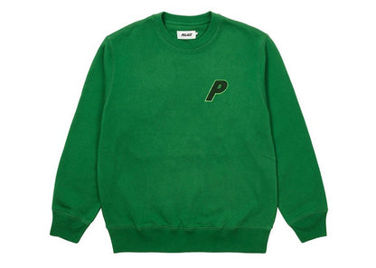 Palace P-3 Chenille Crew Green