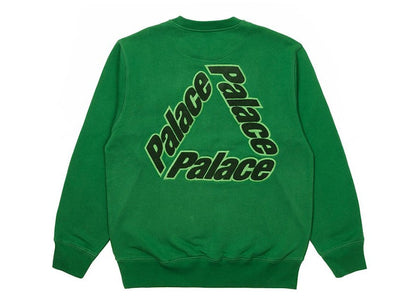 Palace P-3 Chenille Crew Green