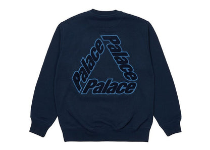Palace P-3 Chenille Crew Navy