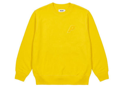 Palace P-3 Chenille Crew Yellow