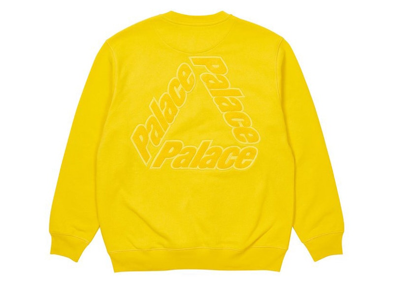 Palace P-3 Chenille Crew Yellow
