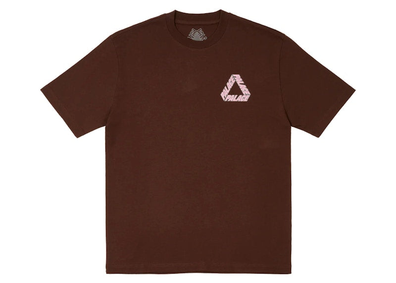 Palace P-3 Outline T-Shirt Nice Brown