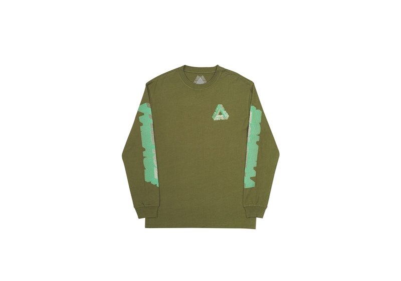 Palace P-3D Longsleeve Army Green