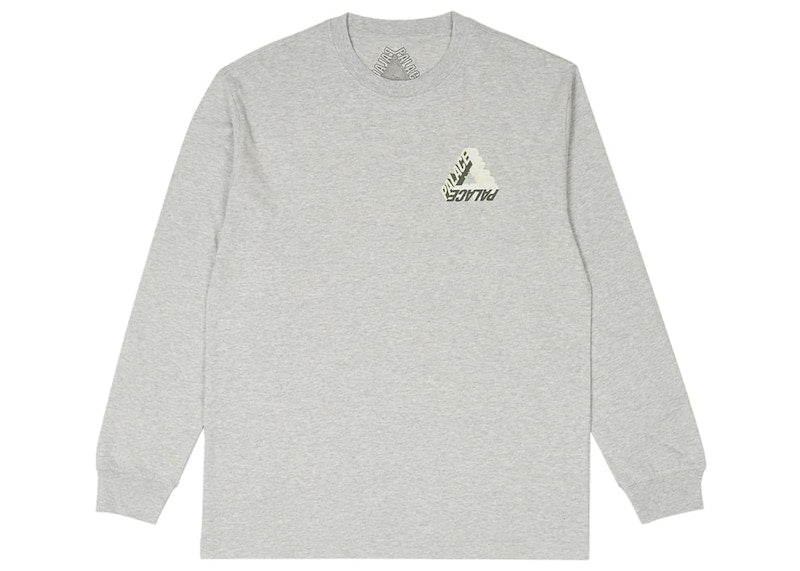 Palace P-3D Longsleeve (FW23) Grey Marl
