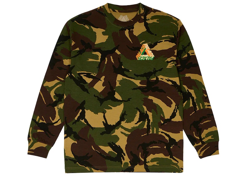 Palace P-3D Longsleeve (FW23) Woodland Camo
