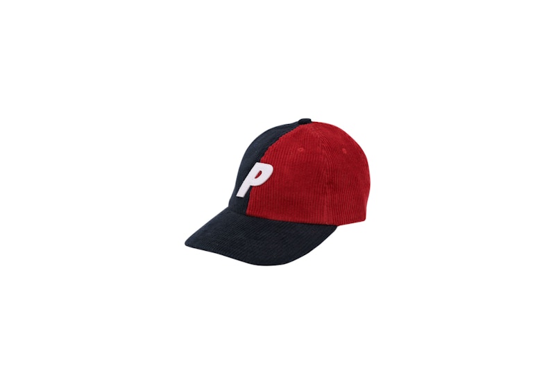 Palace P 6-Panel Cord Navy/Red