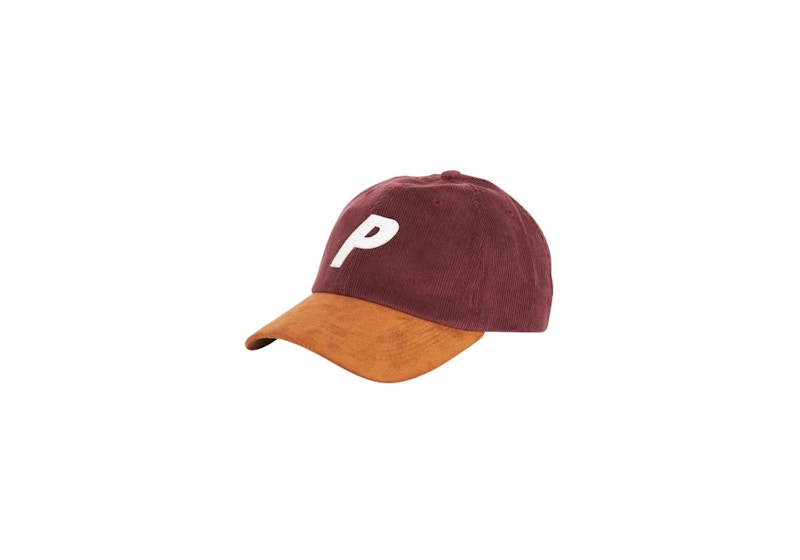 Palace P 6-Panel Cord / Suede Burgundy