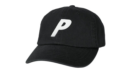 Palace P 6-Panel Hat (FW25) Black