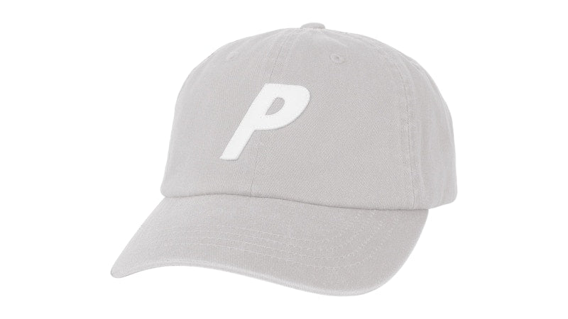 Palace P 6-Panel Hat (FW25) Concrete Grey