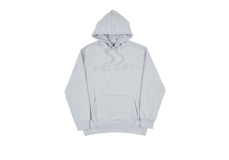 Palace P-A-L Hood Grey Marl