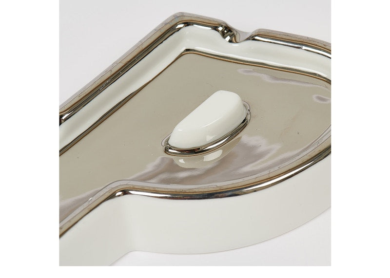 Palace P Ashtray White/Silver