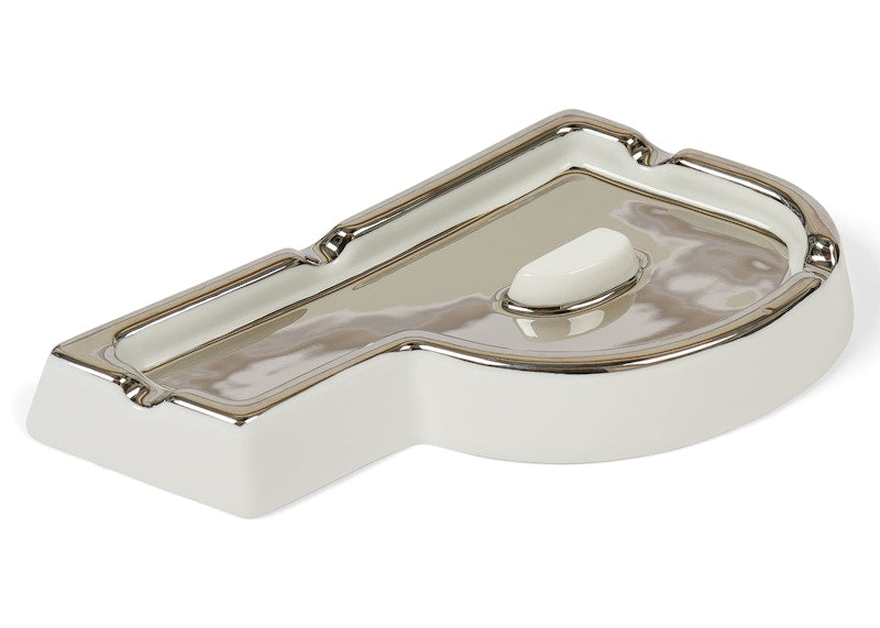 Palace P Ashtray White/Silver
