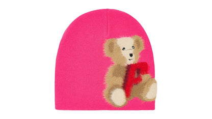 Palace P Bear Nein Cuff Beanie Pink