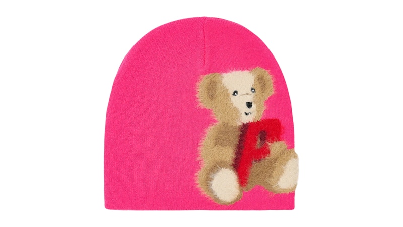 Palace P Bear Nein Cuff Beanie Pink