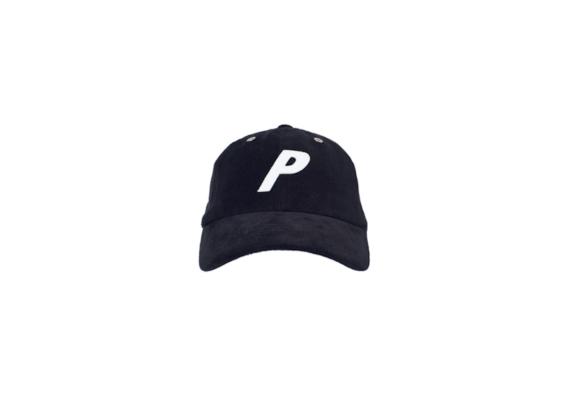 Palace P Cord 6-Panel Black