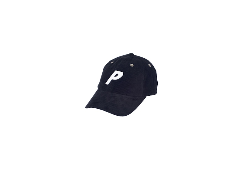 Palace P Cord 6-Panel Black