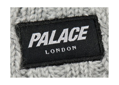 Palace P Link Beanie Grey Marl