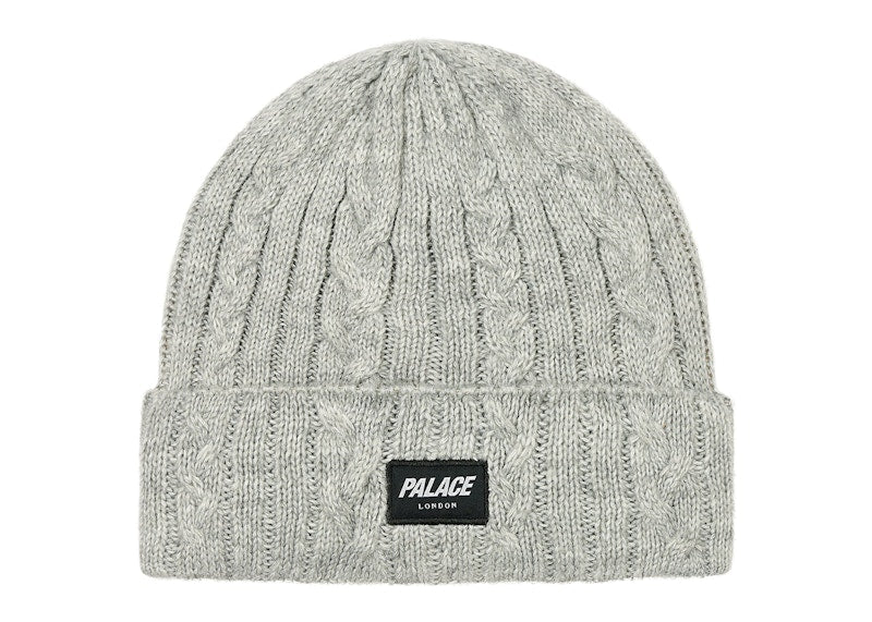 Palace P Link Beanie Grey Marl