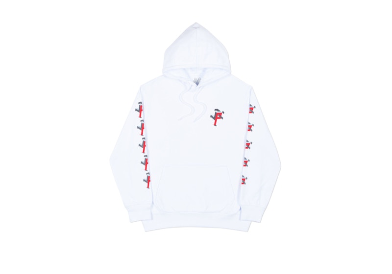 Palace P Man Hood White/Red