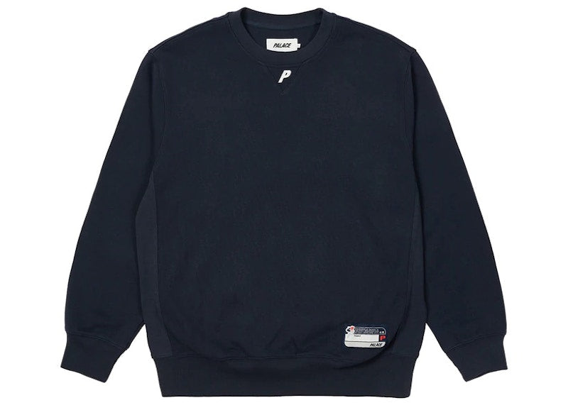 Palace P Neck Crew Navy
