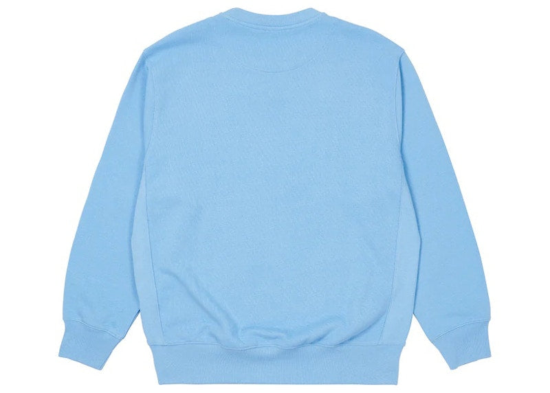 Palace P Neck Crew Sky Blue