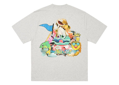 Palace P Sea T-Shirt Grey Marl