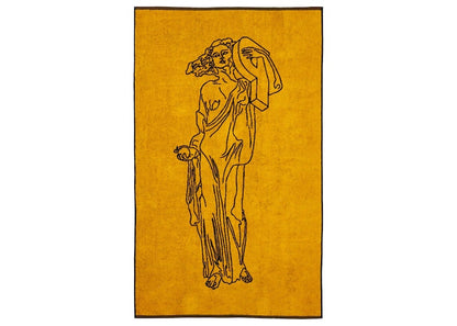 Palace P-Statue Beach Towel Black