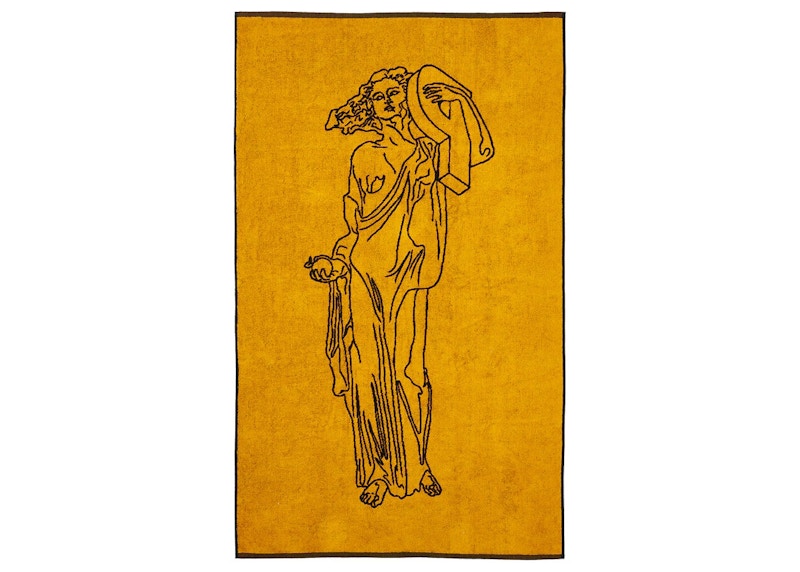 Palace P-Statue Beach Towel Black