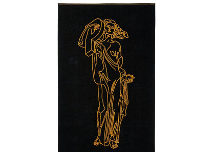 Palace P-Statue Beach Towel Black