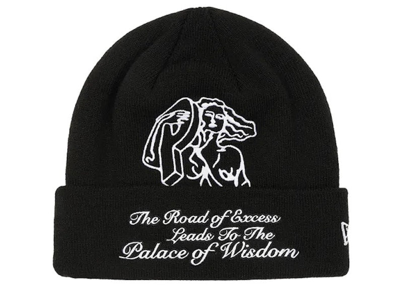Palace P-Statue New Era Beanie Black