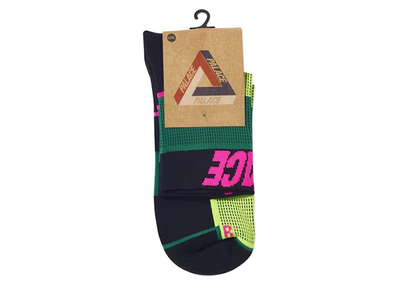 Palace P-Tech Socks Black/Yellow/Green
