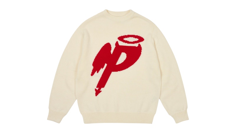 Palace P Wing Knit Soft White